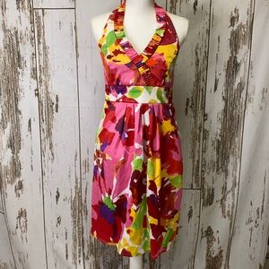 Floral Halter Dress by Blue Stage with Pockets